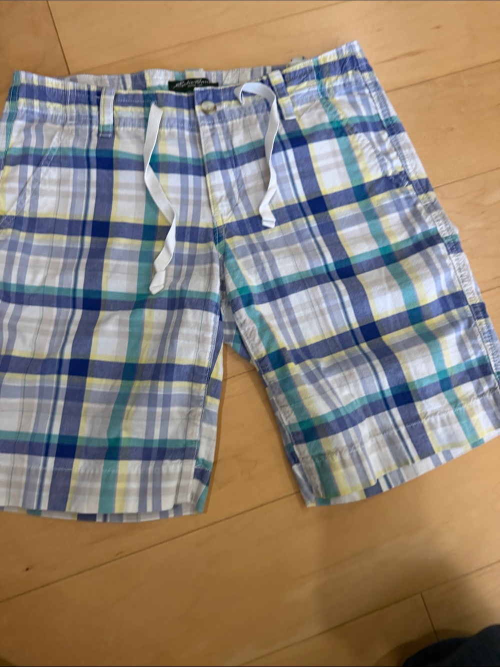 Eddie Bauer cotton plaid shorts - size 2